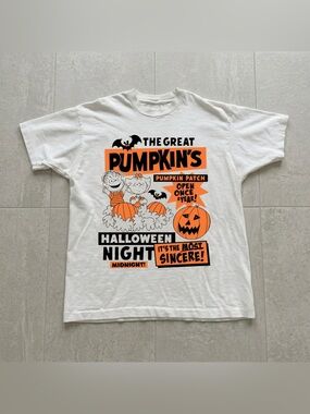 Halloween Peanuts It's The Great Pumpkin Charlie Brown White Graphic T-Shirt